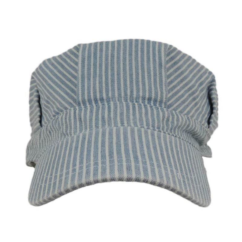 Jacobson Hat Company Blue and White Railroad Engineer Train Conductor Adult Hat - Image 2